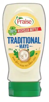 IGA Praise Traditional Squeeze Mayo 250‑280g Selected Varieties offer
