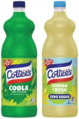 IGA Cottee’s Cordial Selected Varieties offer