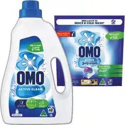 IGA OMO Laundry Powder 2kg, Capsules 28 Pack or Liquid 2 Litre Selected Varieties offer