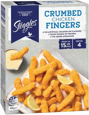 Steggles Crumbed Chicken Fingers
