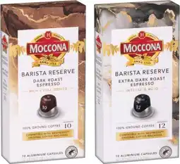 IGA Moccona Barista Reserve Coffee Capsules Selected Varieties offer