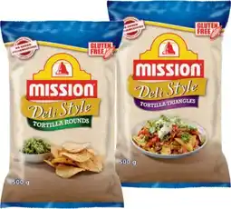 IGA Mission Deli Style Tortilla Corn Chips Selected Varieties offer