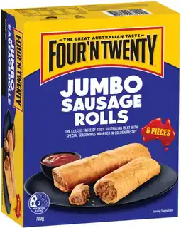 IGA Four’N Twenty Jumbo Sausage Rolls offer