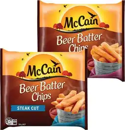 IGA McCain Beer Batter Chips or Wedges 750g Selected Varieties offer