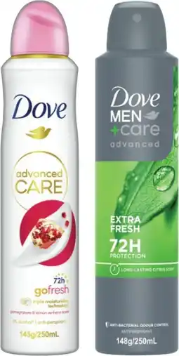IGA Dove Advanced Care Antiperspirant Deodorant Selected Varieties offer