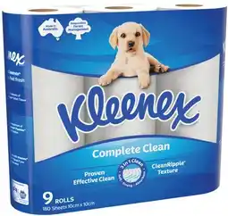 IGA Kleenex Complete Clean Toilet Tissue offer