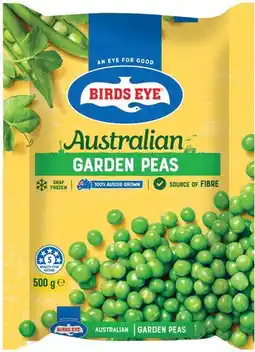 IGA Birds Eye Snap Frozen Garden Peas, Sliced Green Beans or Corn Kernels 500g offer