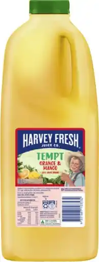 IGA Harvey Fresh Tempt Juice Drink Selected Varieties offer