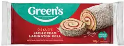 IGA Green’s Deluxe Jam & Cream Lamington Roll offer