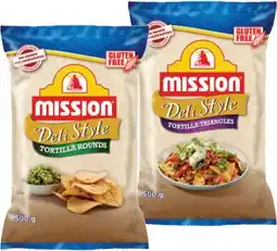 IGA Mission Deli Style Tortilla or Corn Strips 500g Selected Varieties offer