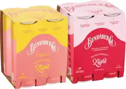 IGA Bundaberg Refreshingly Light Sparkling Drink Selected Varieties offer