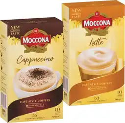 IGA Moccona Coffee Sachets 8‑10 Pack Selected Varieties offer