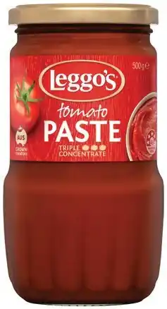 IGA Leggo’s Tomato Paste Selected Varieties offer