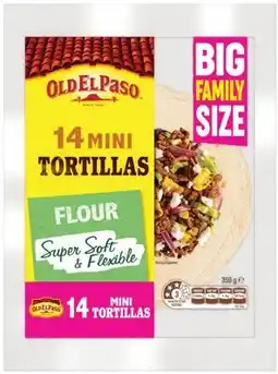 IGA Old El Paso Mini Tortilla Flour Super Soft & Flexible offer