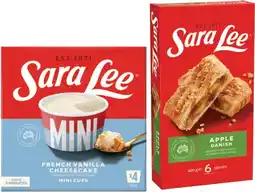 IGA Sara Lee Danish 400g or Mini Cups 280‑360g Selected Varieties offer