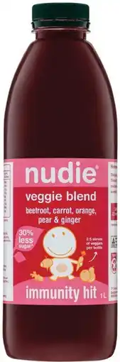 IGA Nudie Veggie Blend Juice Selected Varieties offer