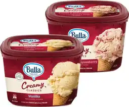 IGA Bulla Creamy Classics Ice Cream Selected Varieties offer