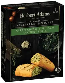IGA Herbert Adams Gourmet Cream Cheese & Spinach Rolls offer