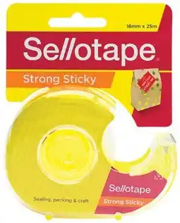 IGA Sellotape Sticky Tape 18mm×25m with Dispenser offer