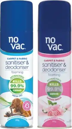 IGA No Vac Carpet & Fabric Foaming Sanitiser & Deodoriser Selected Varieties offer