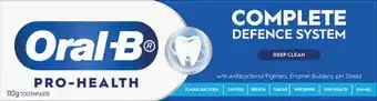 IGA Oral‑B Pro Health Complete Defence System Deep Clean Toothpaste offer