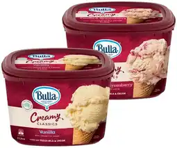 IGA Bulla Creamy Classics Ice Cream Selected Varieties offer