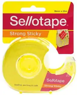 IGA Sellotape Sticky Tape 18mm×25m with Dispenser offer