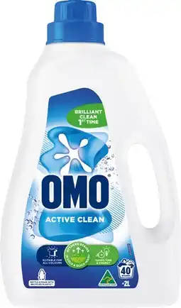 IGA OMO Laundry Liquid 2 Litre or Powder 2kg Selected Varieties offer