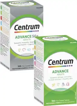 Coles Centrum Advance Multivitamin Tablets offer