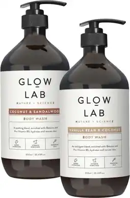 Coles Glow Lab Body Wash offer
