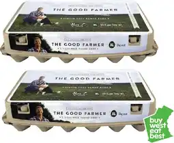 Coles Good Farmer Free Range Eggs 1kg offer