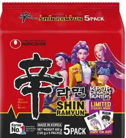 Coles Nongshim Ramyun Noodles 600g offer