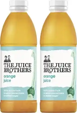 Coles The Juice Brothers Orange Juice offer