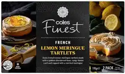 Coles Coles Finest French Lemon Meringue Tartlets 195g offer