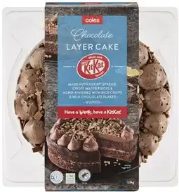 Coles Coles Chocolate Layer KitKat Cake offer