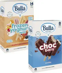 Coles Bulla Frozen Dessert Sticks-14 Pack 472mL-750mL offer
