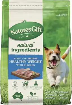 Coles Nature's Gift Dry Dog Food offer