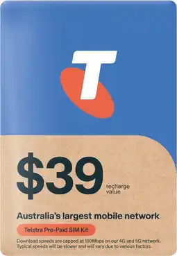 Coles Telstra $39 SIM Kit offer