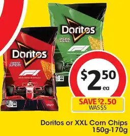 Coles Doritos or xxl corn chips offer