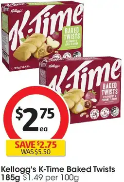 Coles Kellogg's k-time baked twists offer