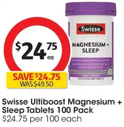 Coles Swisse ultiboost magnesium + sleep tablets offer