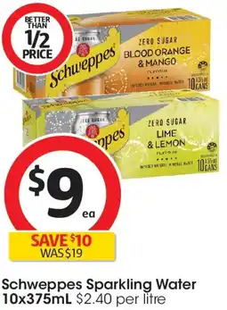 Coles Schweppes sparkling water offer