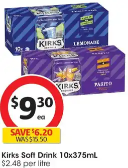 Coles Kirks soft drink offer