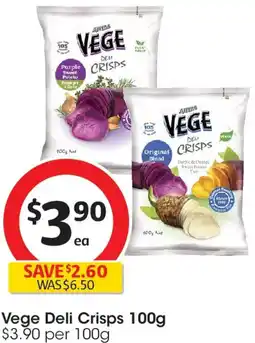 Coles Vege deli crisps offer