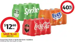 Coles Coca-cola, fanta or sprite soft drink offer