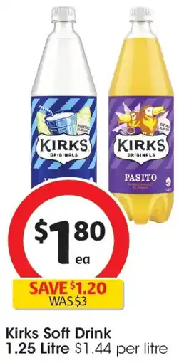 Coles Kirks soft drink offer