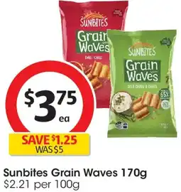 Coles Sunbites grain waves offer