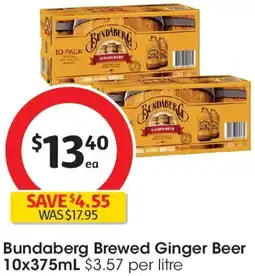 Coles Bundaberg brewed ginger beer offer