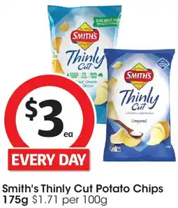 Coles Smith's thinly cut potato chips offer