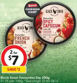 Coles Black swan favourites dip offer